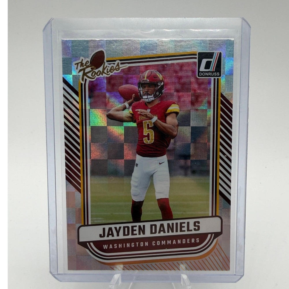 Jayden Daniels 2024 Panini Donruss The Rookies TR-37 Washington Commanders RC